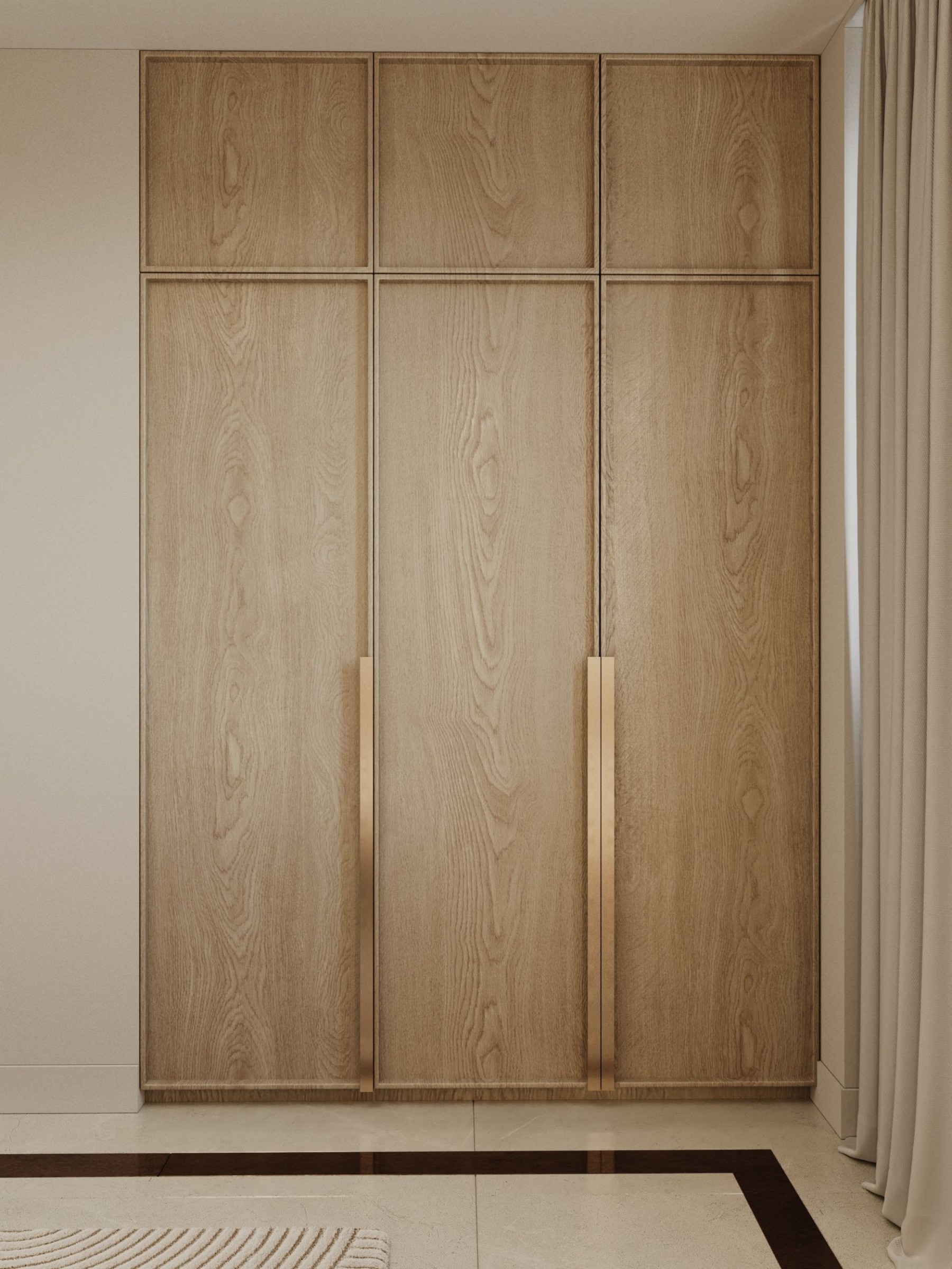 Sonoma oak clothing wardrobes made to order — Pearl Furniture