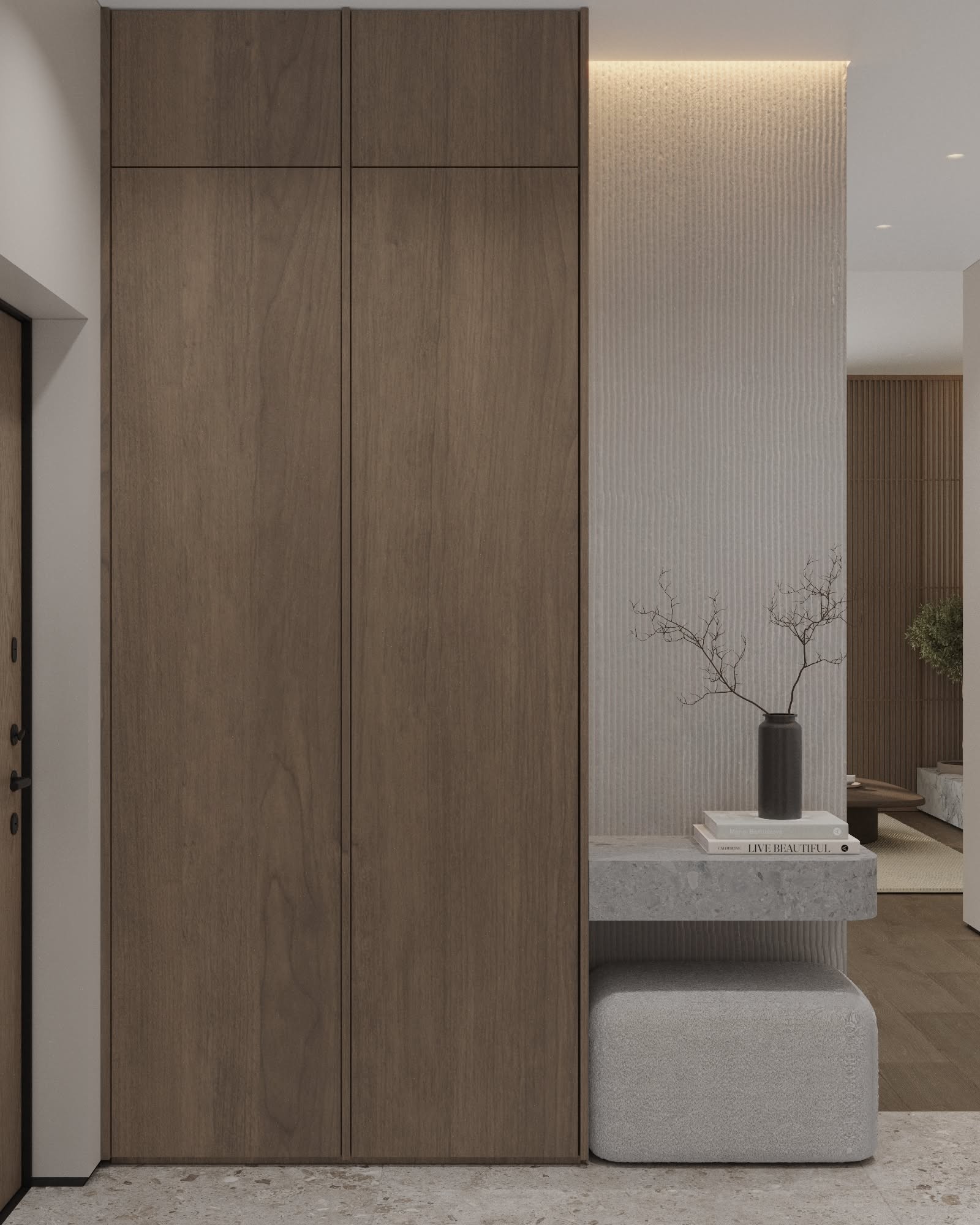 خزائن مدخل ضيقة حسب الطلب — Pearl Furniture