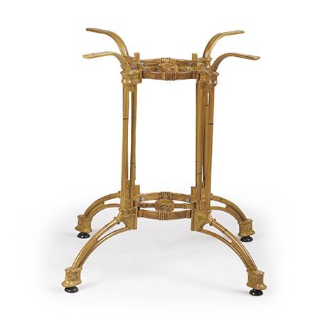 Table base BOLOGNA 4 GRANDE, golden with patina