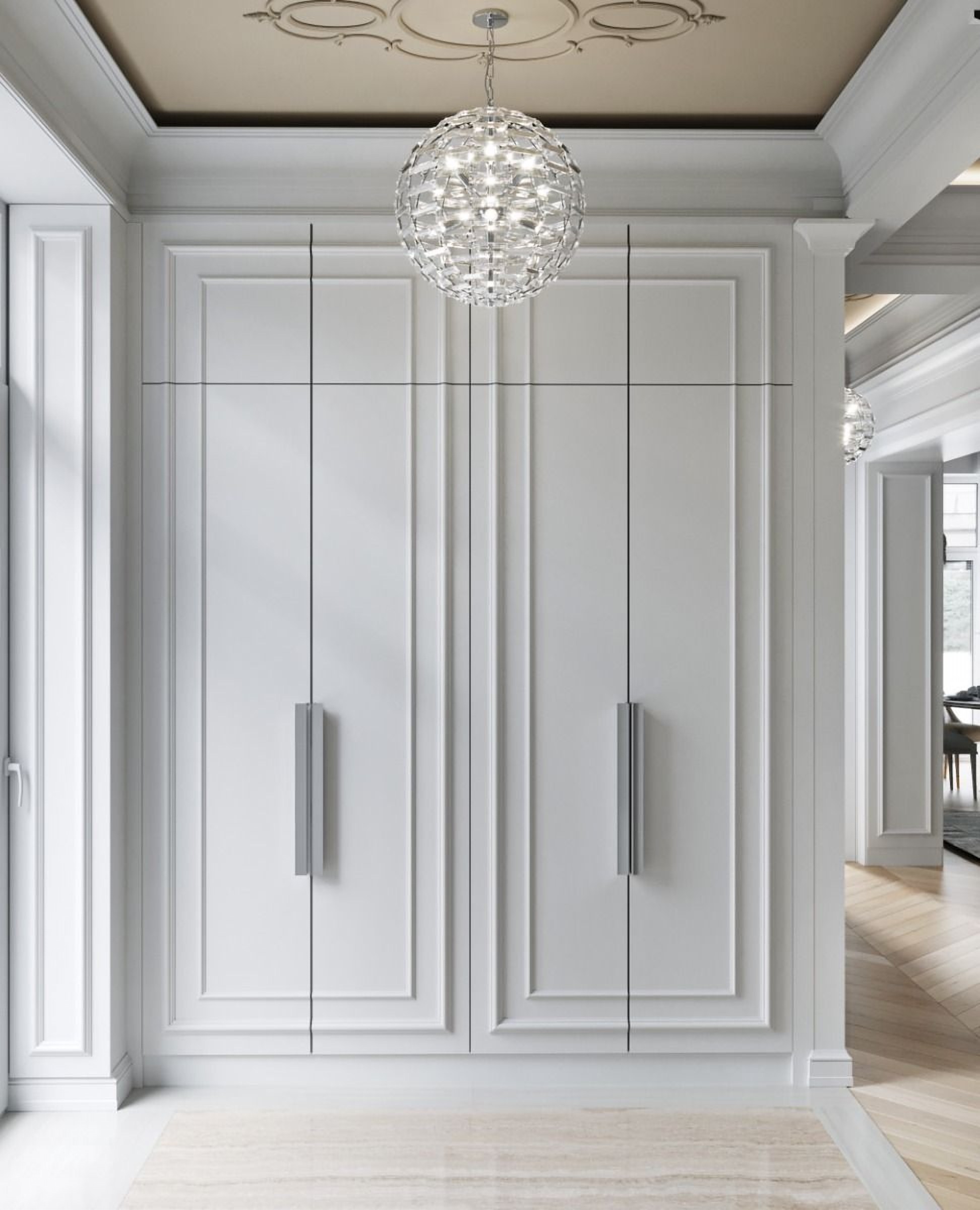 Sevilla White Hinged Wardrobe
