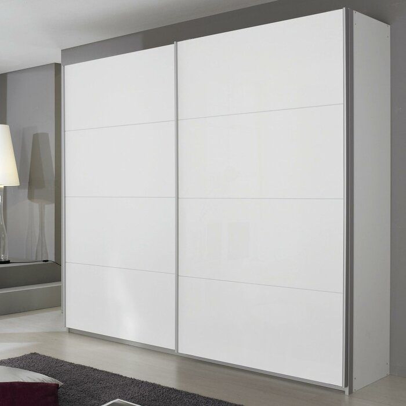 Malaga White Sliding Wardrobe
