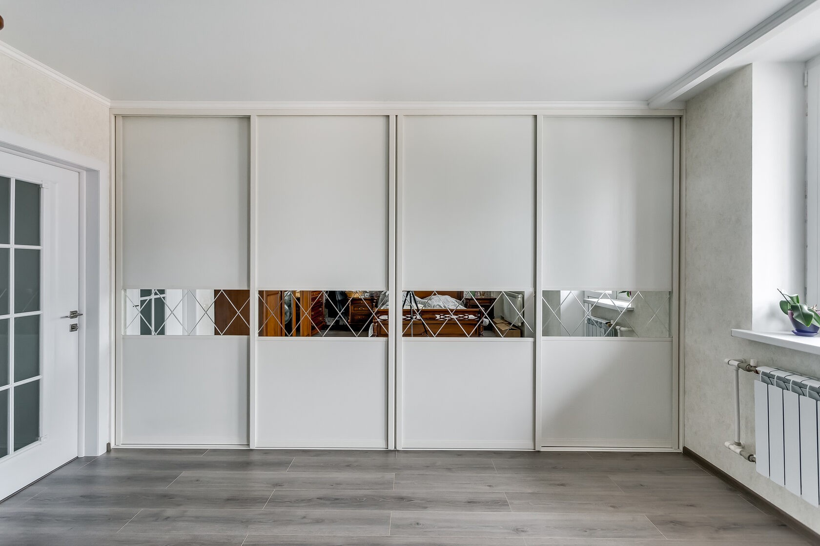 Valencia White Sliding Wardrobe