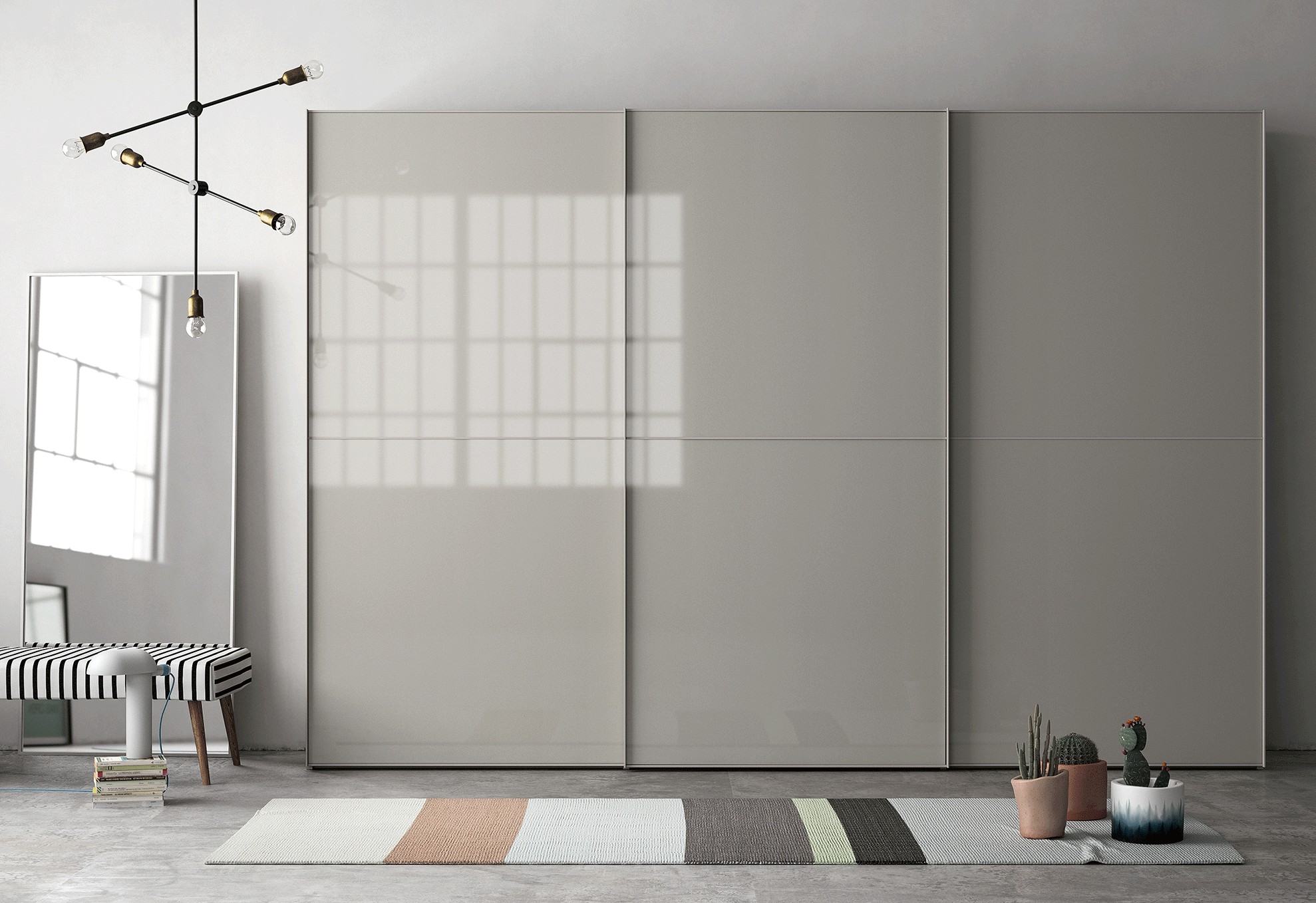 Valladolid White Sliding Wardrobe