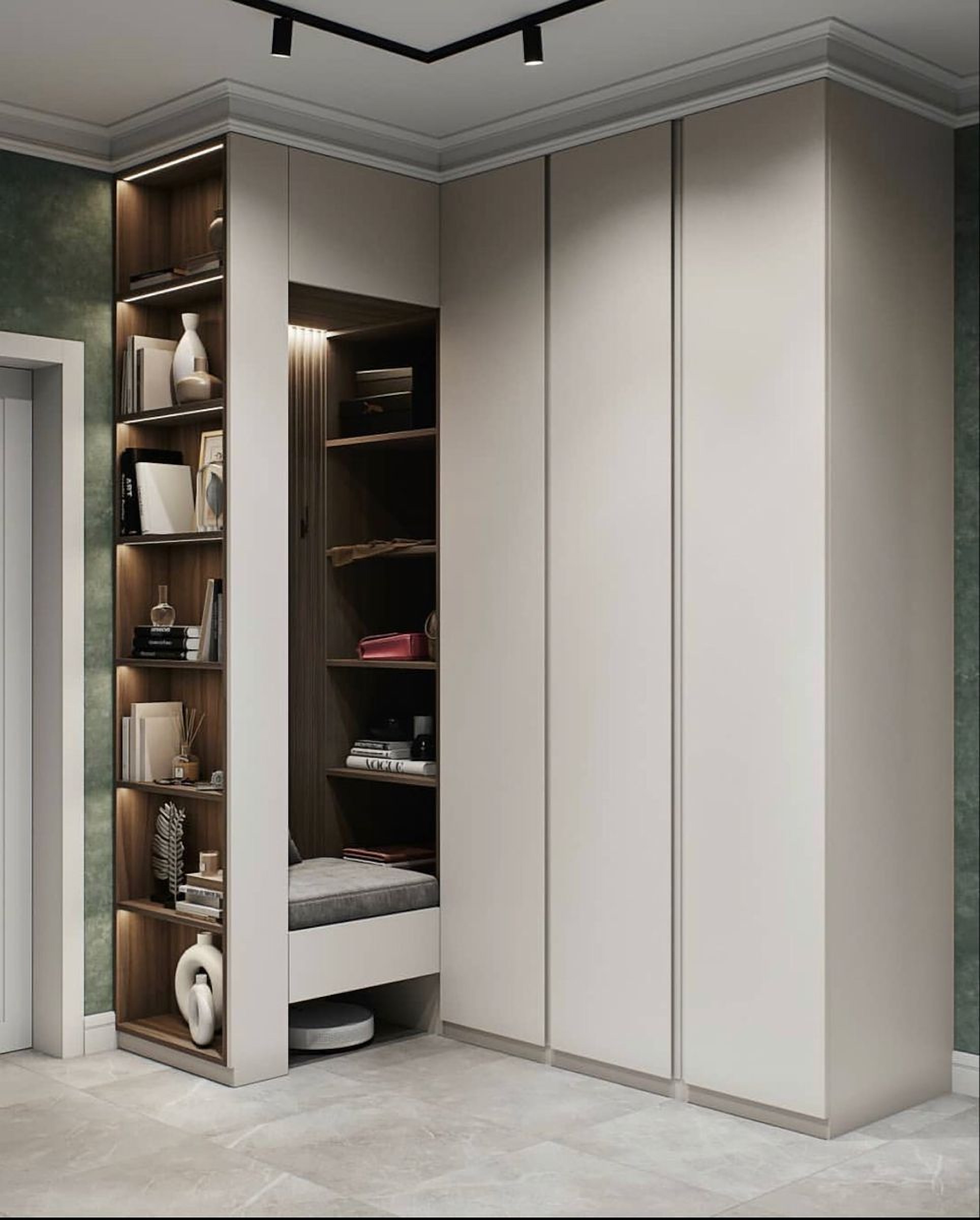 Altea White Corner Wardrobe