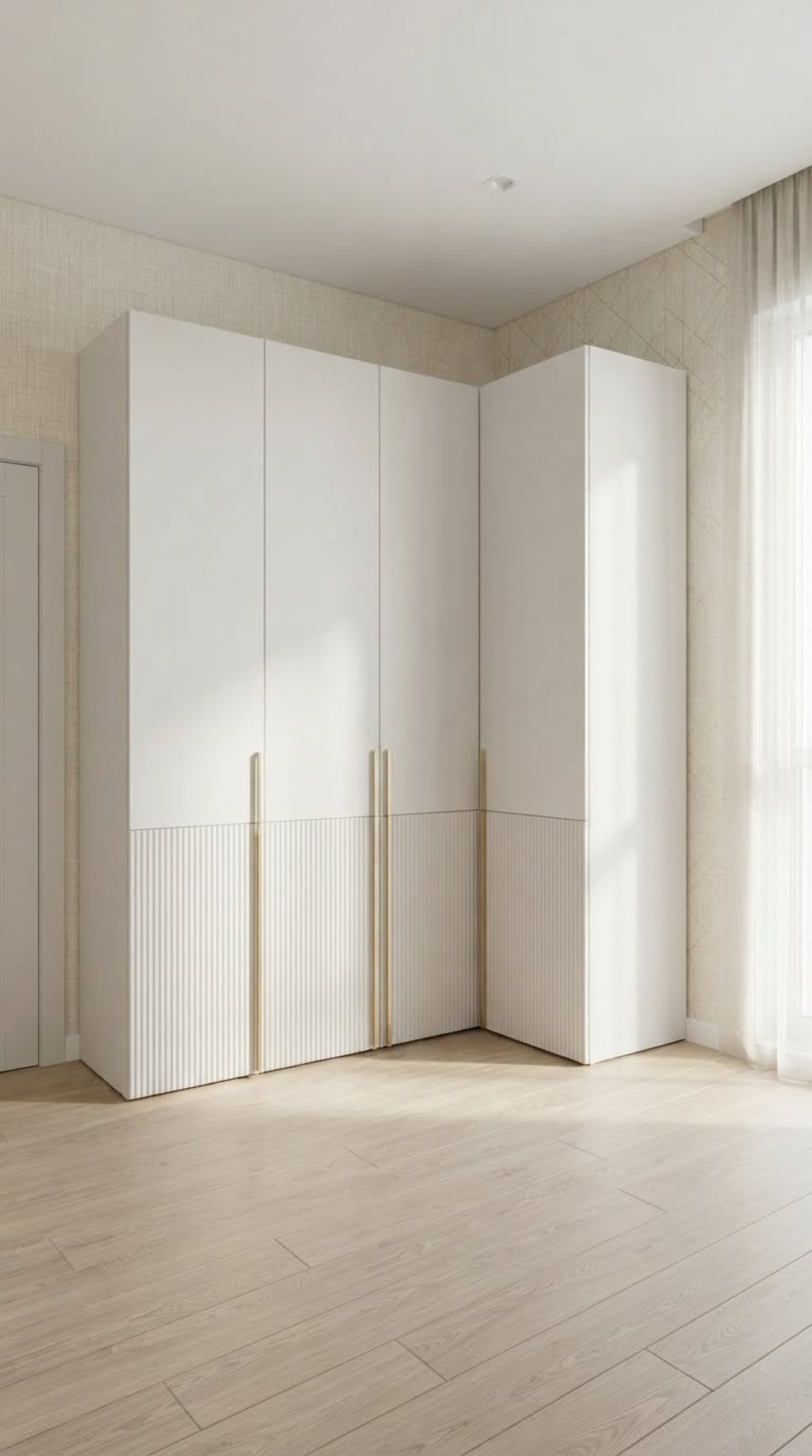 Torrevieja White Corner Wardrobe