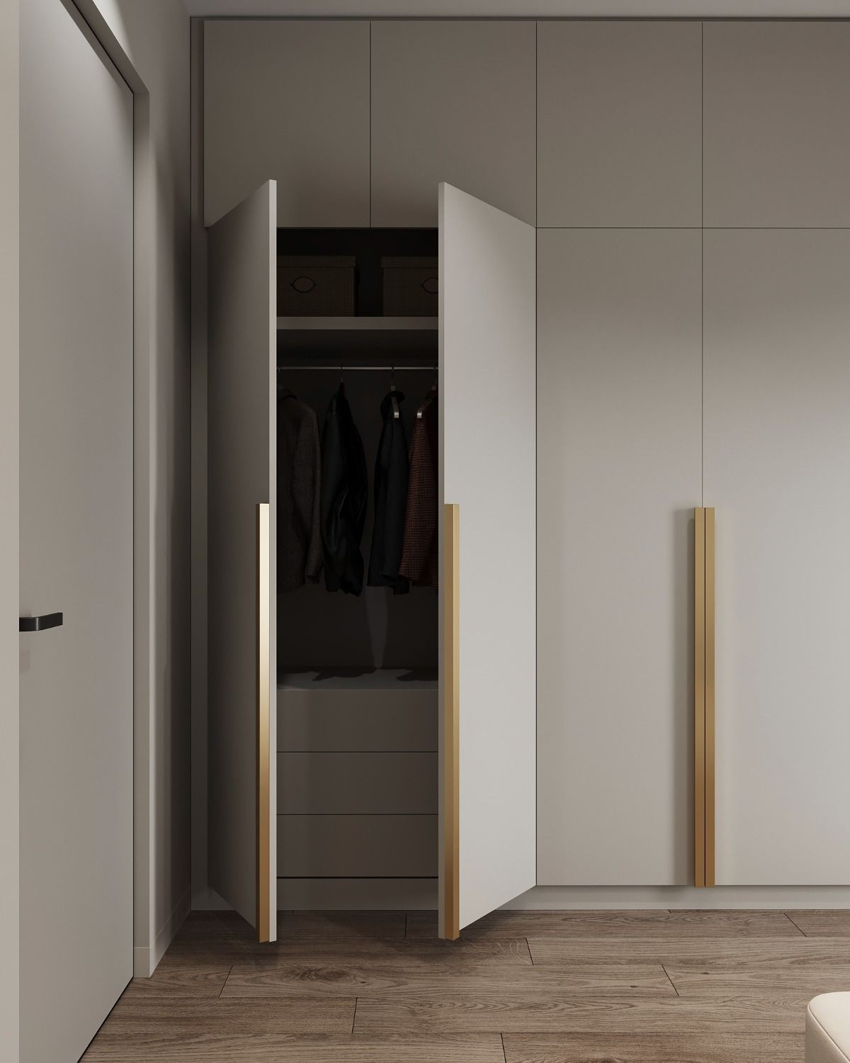 Pescia Four-Door Wardrobe
