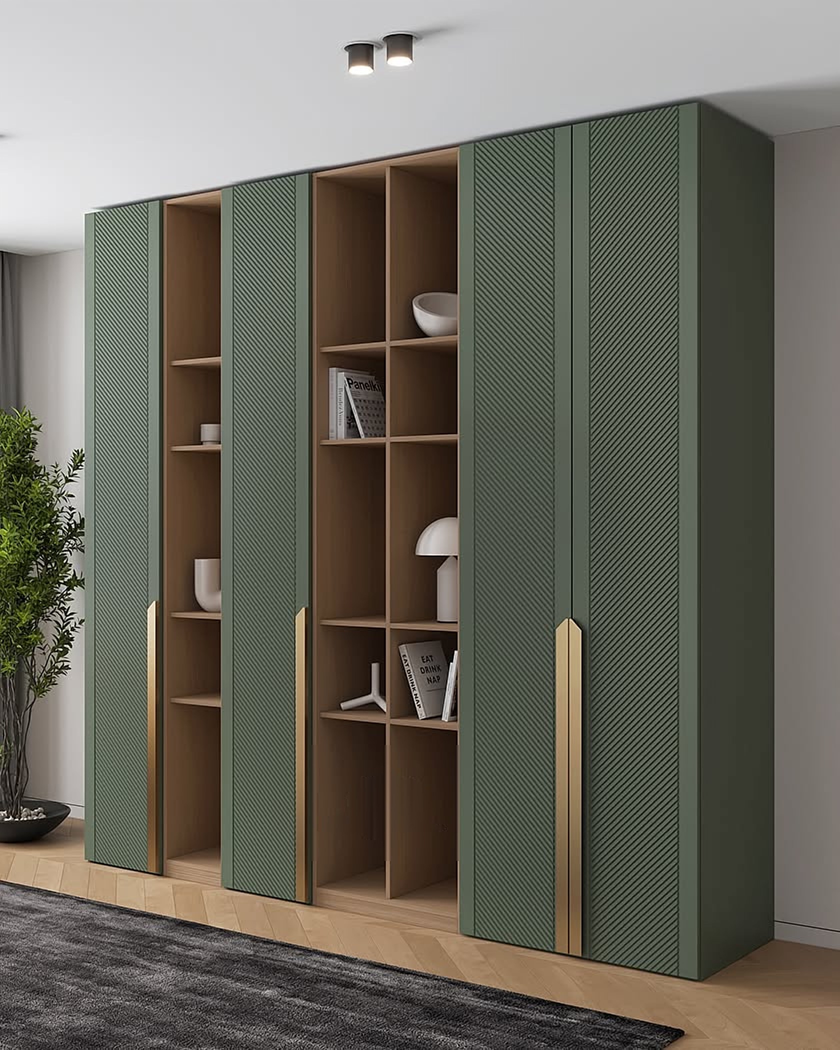 Pietrasanta Four-Door Wardrobe