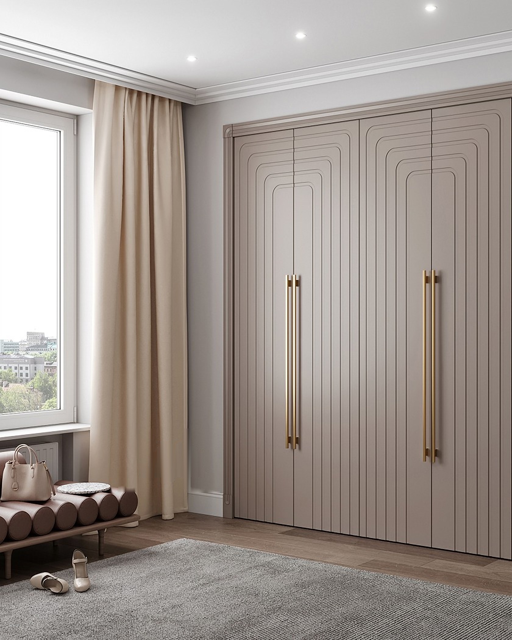 Pienza Four-Door Wardrobe