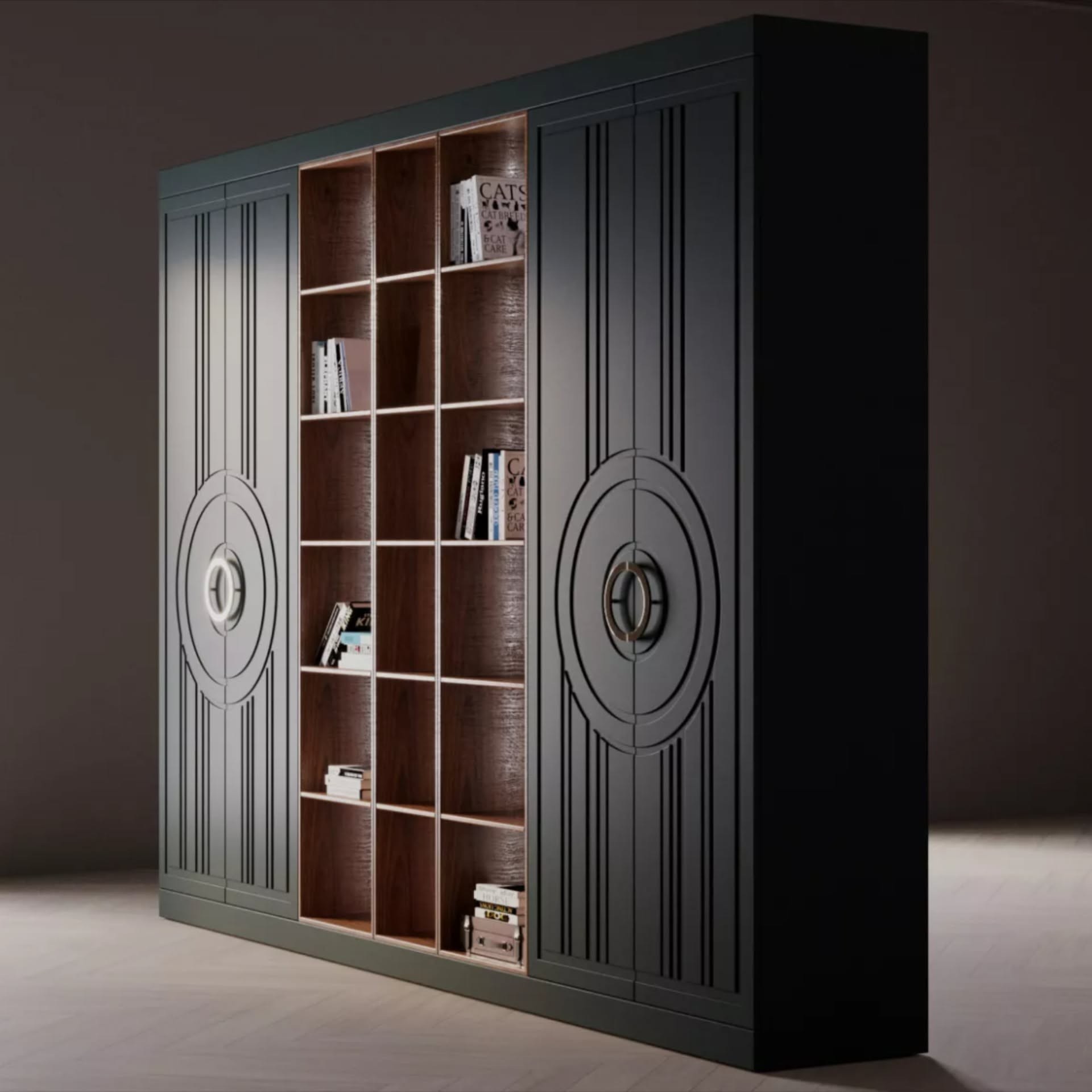 Poggibonsi Four-Door Wardrobe