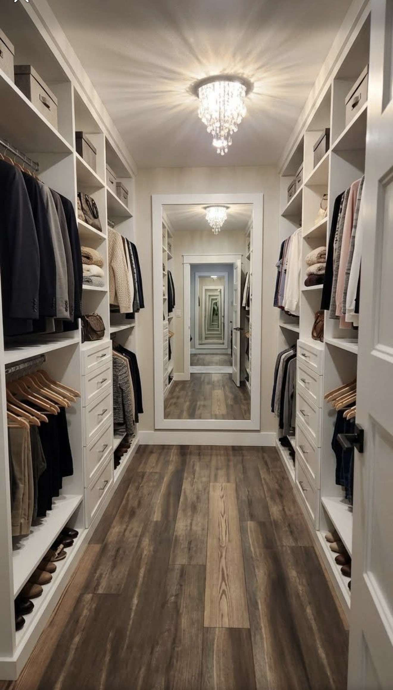 Lonato Compact Walk-in Wardrobe