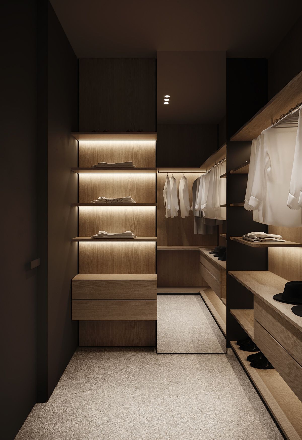 Merate Small Walk-in Wardrobe