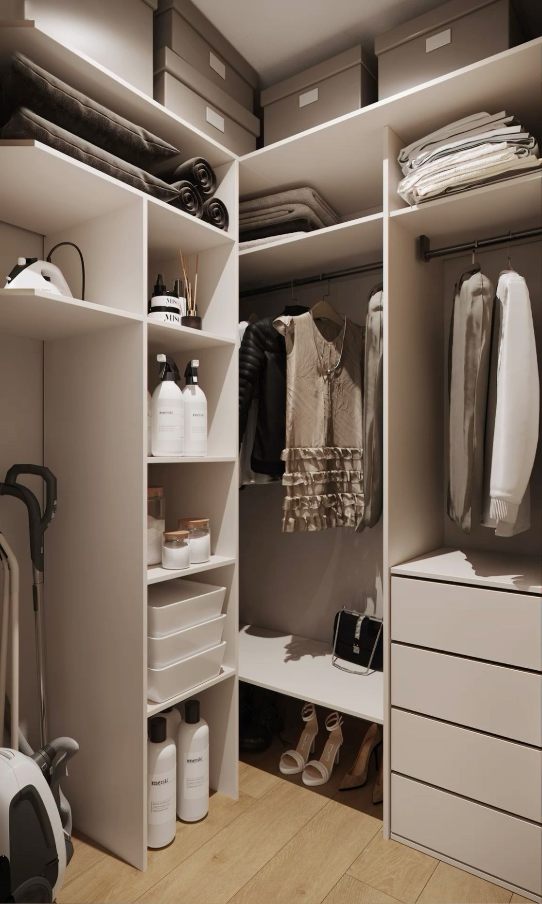 Porletsa Small Walk-in Wardrobe