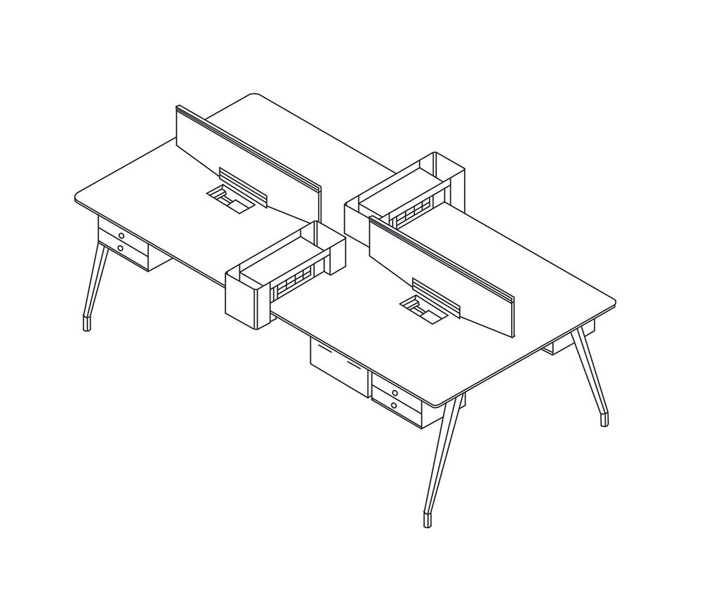 Z7-407Z-1 aluminium + steel table base — photo 2