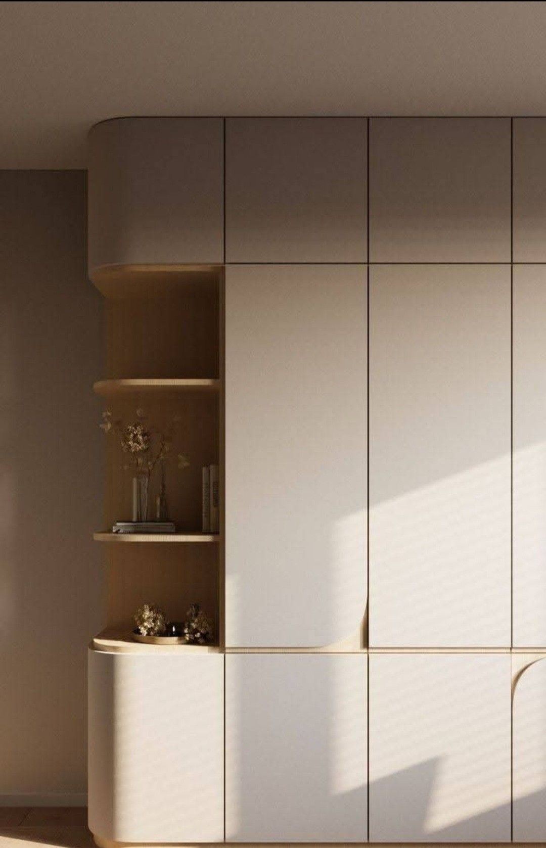 Besalu curved wardrobe