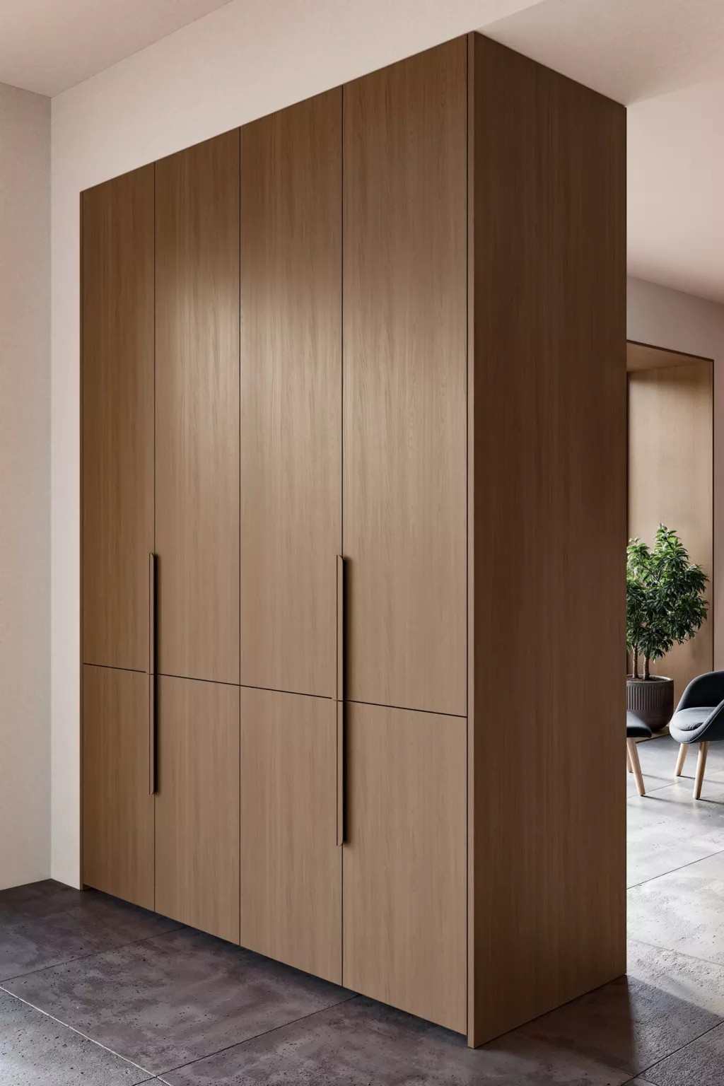 Santarem Hinged Wardrobe, Sonoma oak