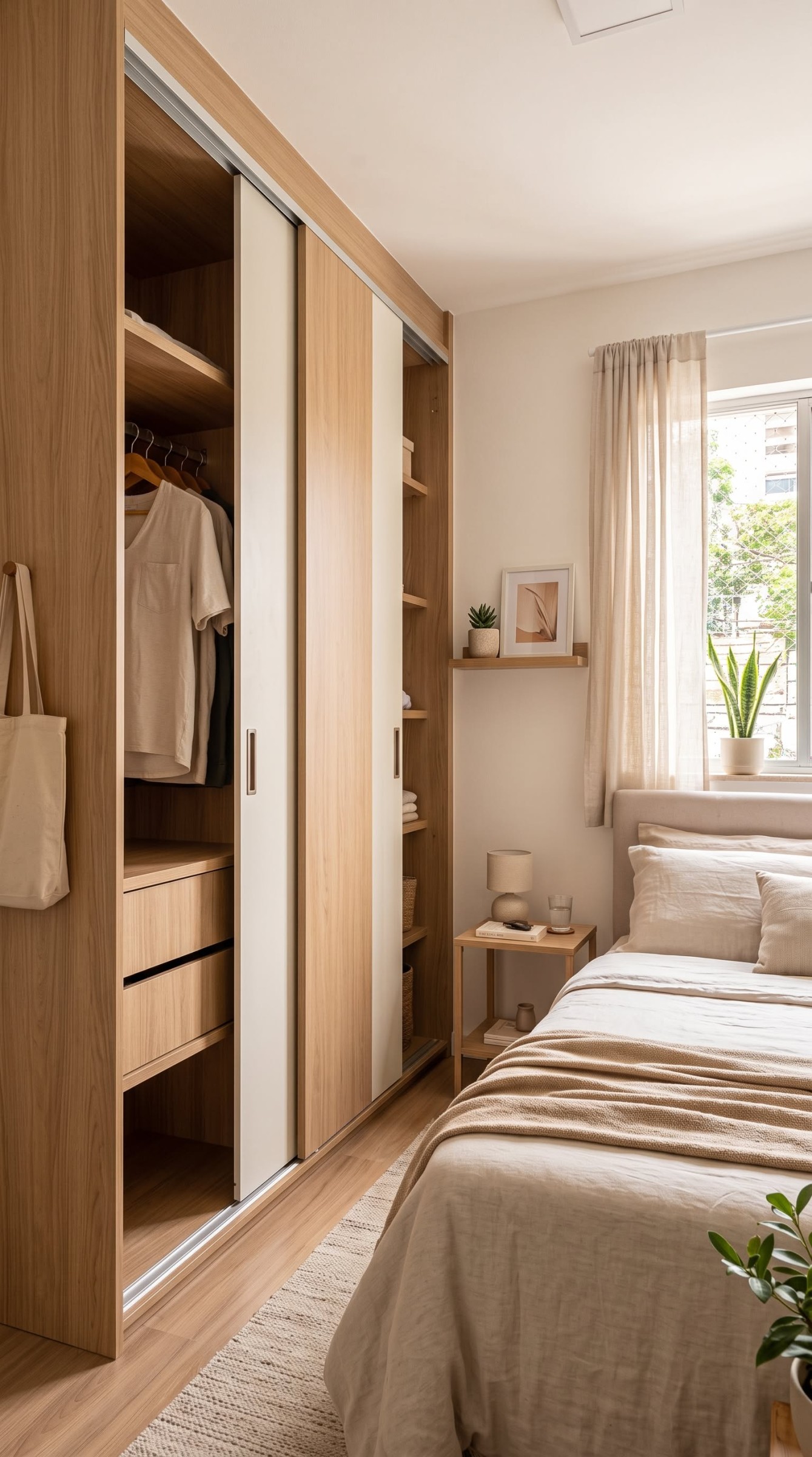 Leiria Sliding Wardrobe, Sonoma oak