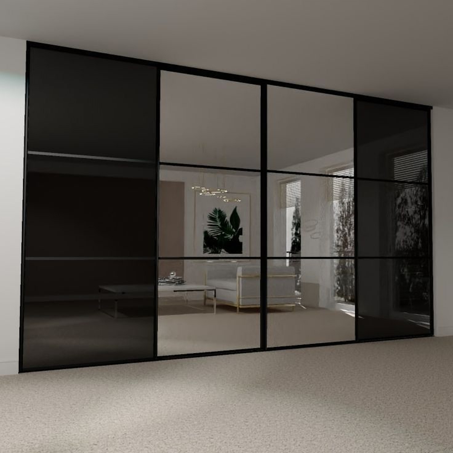 Umea Sliding Wardrobe with Mirror