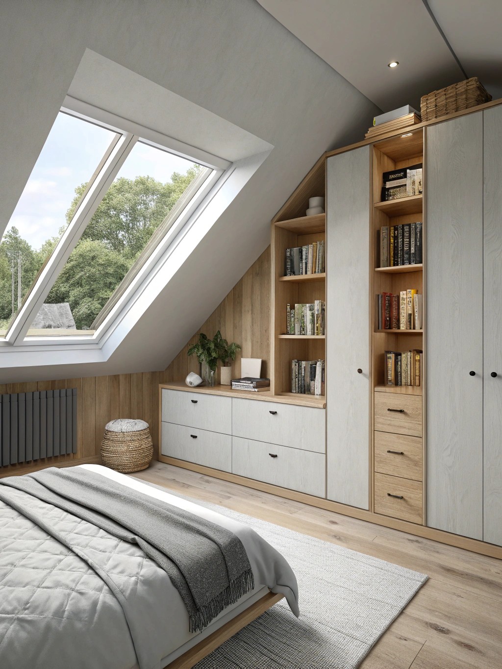 Oropa Sloped-Ceiling Wardrobe