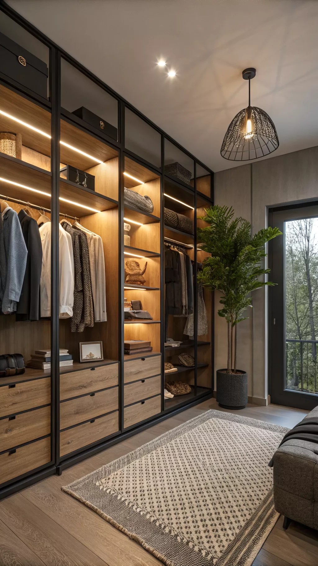 Avila wardrobe with lighting
