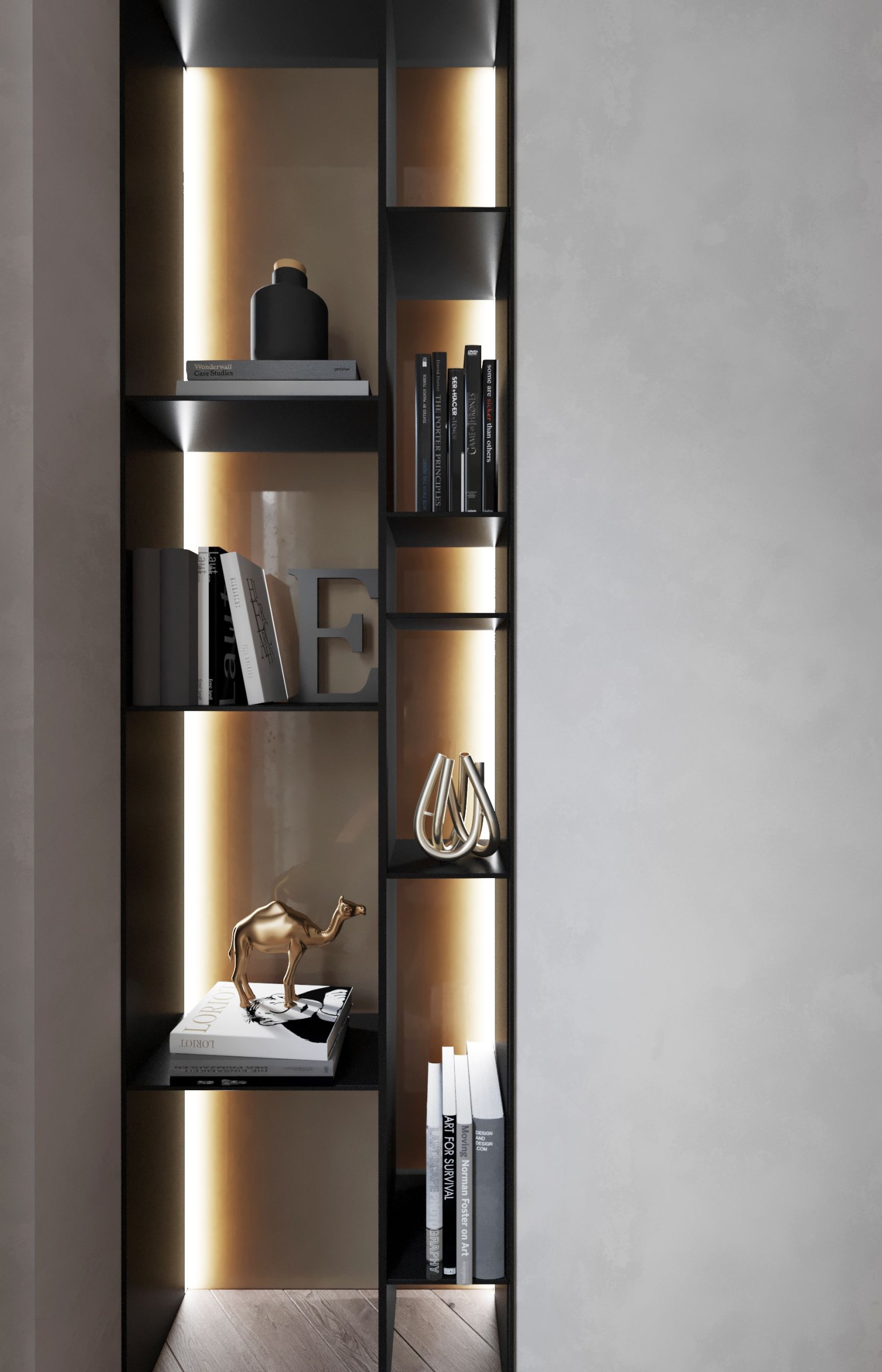 Soria wardrobe with lighting