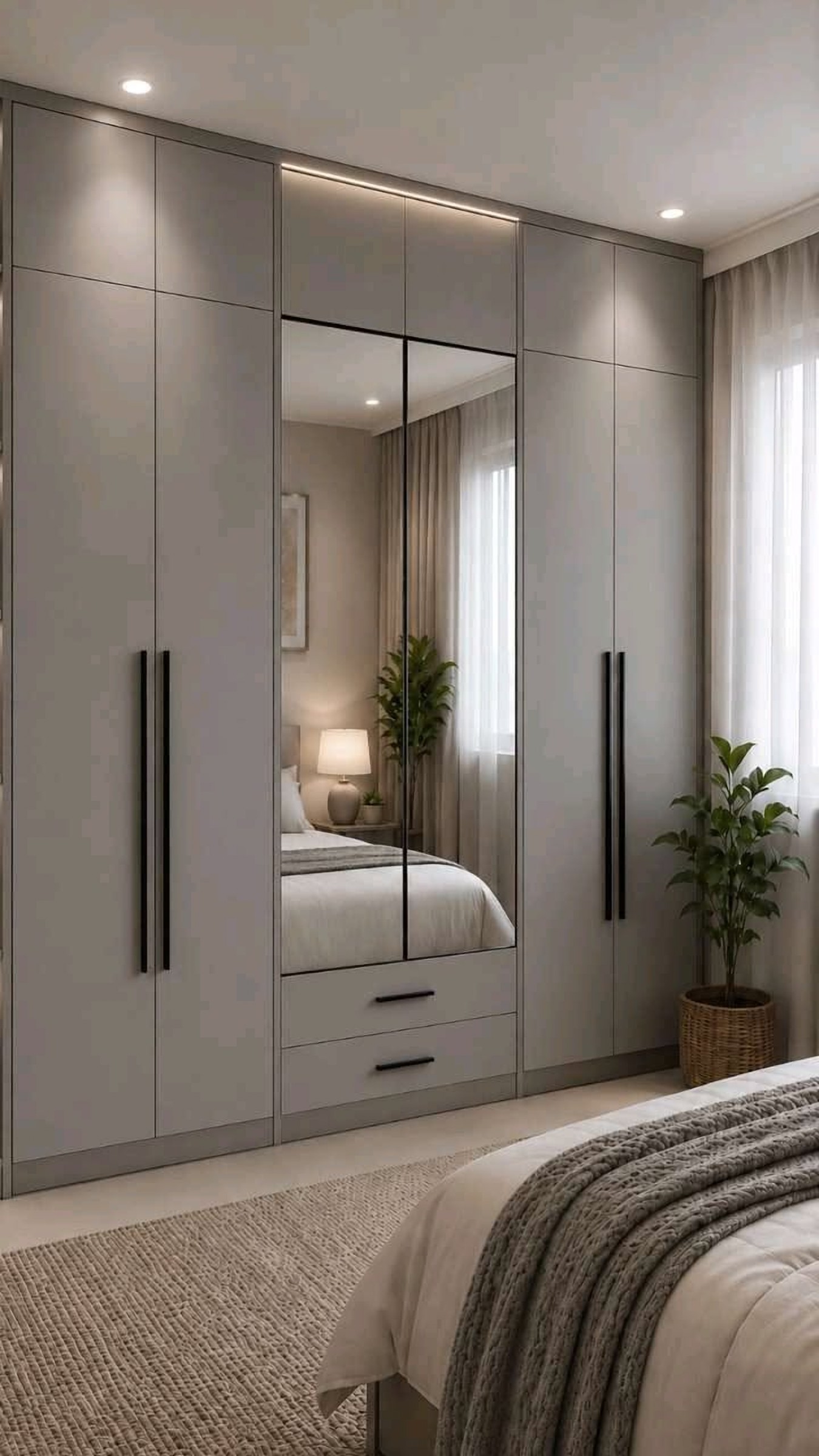 Monza Mirrored Wardrobe