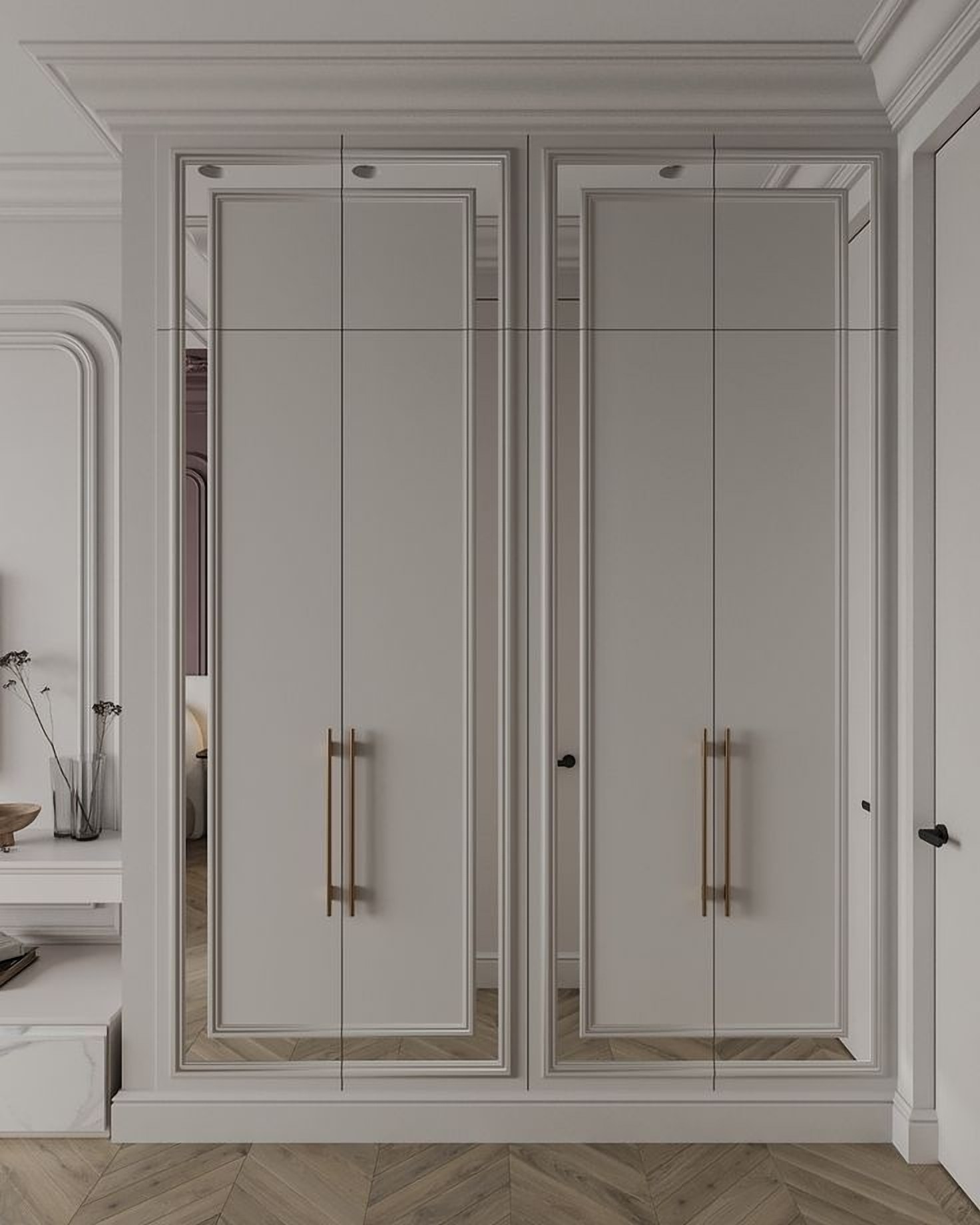 Sacile Mirrored Wardrobe
