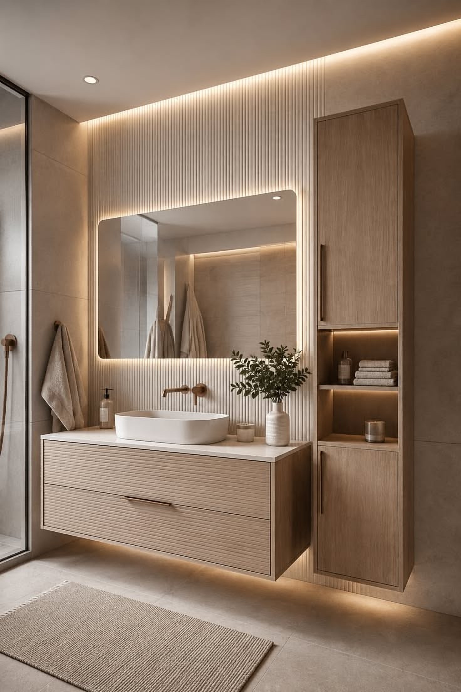 Due Bathroom Cabinet