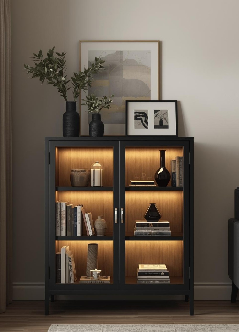 Nerha glass cabinet