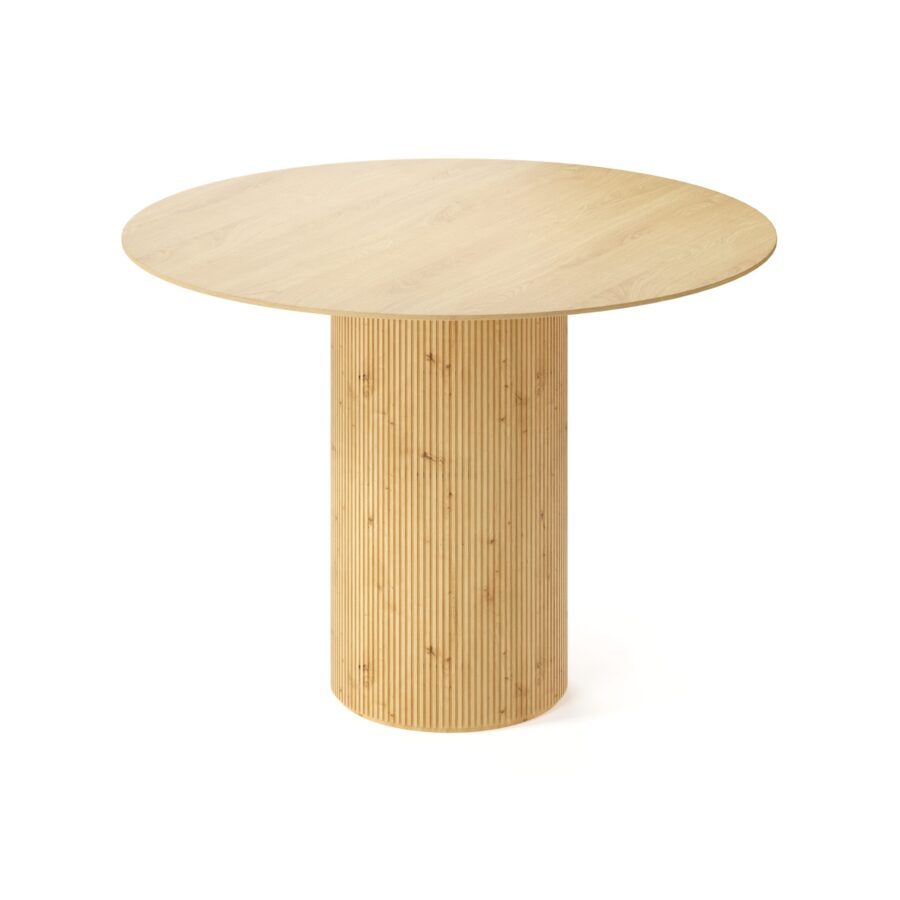Subra round table in oak with knots — photo 2