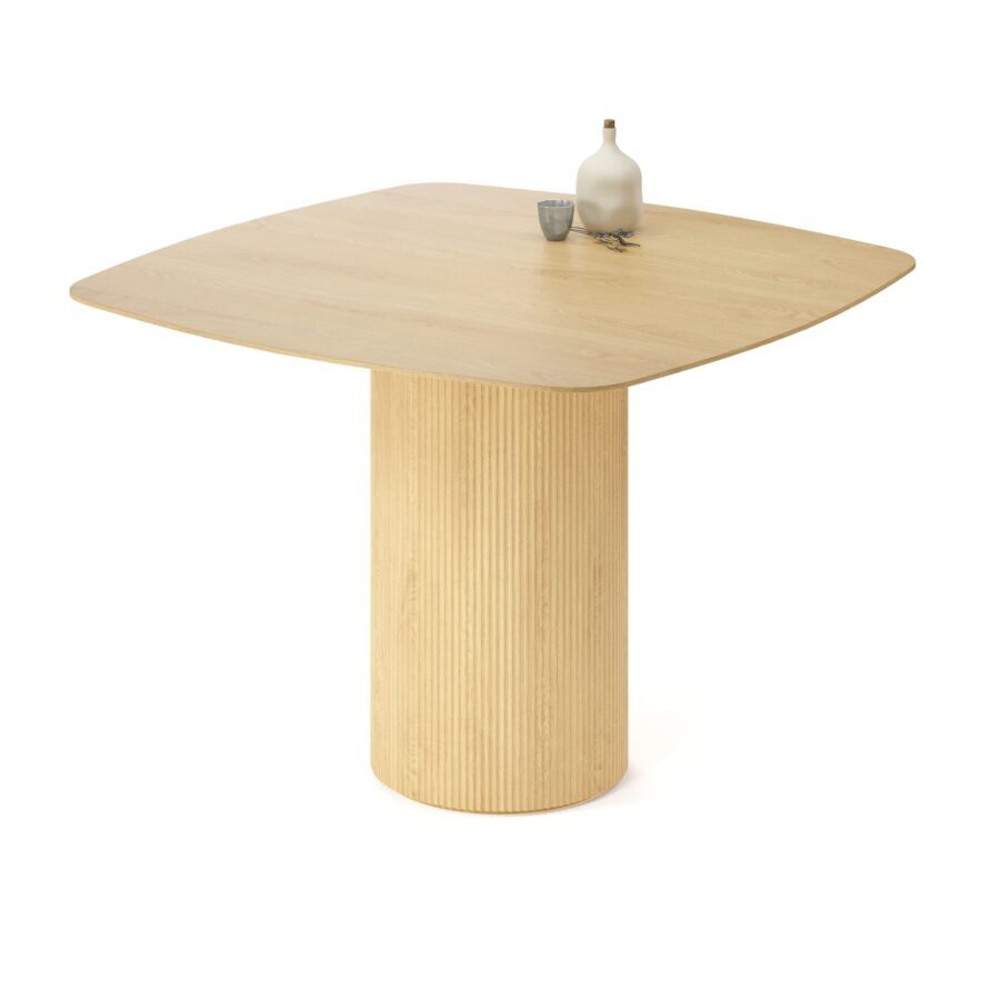 Aliya square table in knotless oak