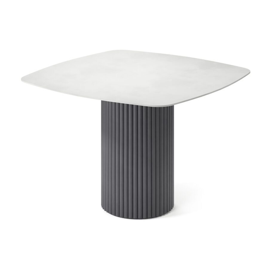 Felis Square Table, enamel: graphite base, concrete tabletop — photo 2