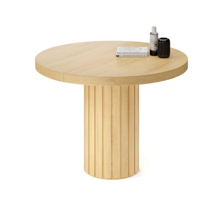 Tureis extendable table in knotless oak