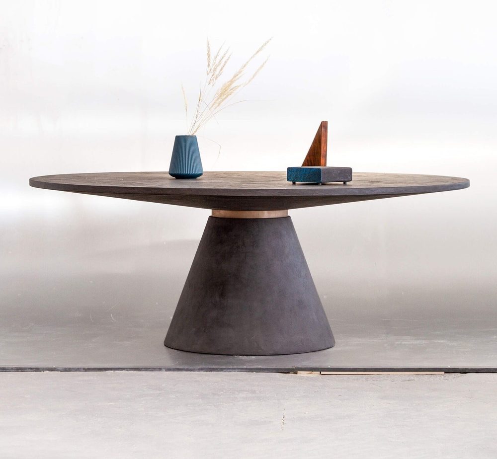 طاولة Round_T Concrete