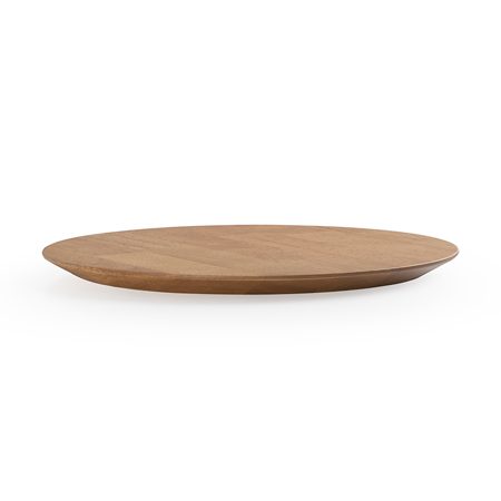 أسطح طاولات RUBBERWOOD دائرية بحافة مشطوفة