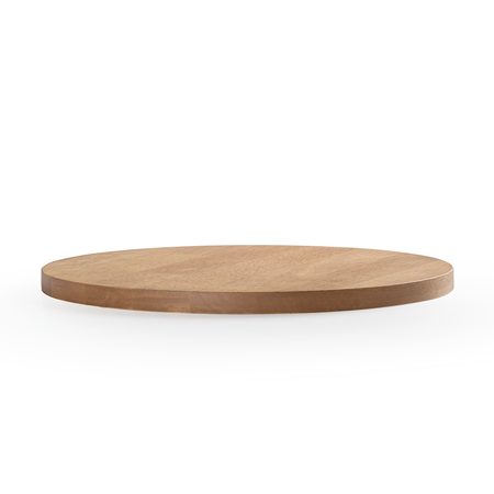 أسطح طاولات RUBBERWOOD دائرية بحافة مشطوفة — صورة 4