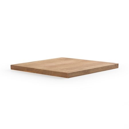 أسطح طاولات RUBBERWOOD مربعة بحافة مشطوفة — صورة 2