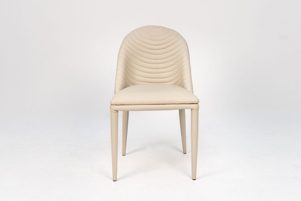 Chair with quilted back, ivory — photo 2