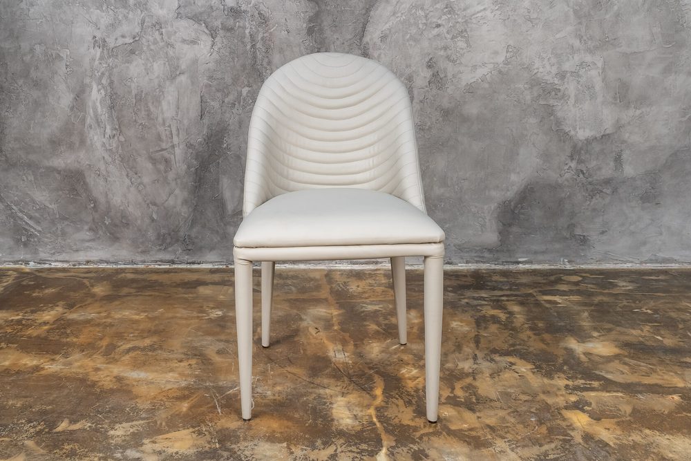 Chair with quilted back, ivory — photo 6