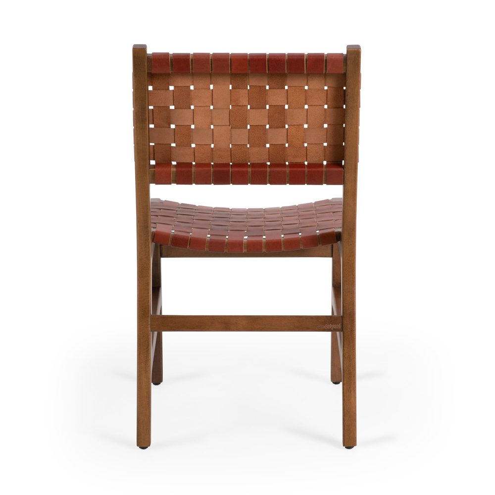Coral Leather Chair — photo 4