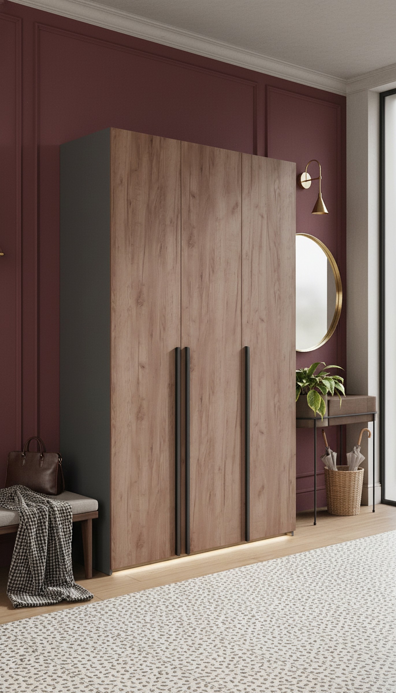 Recanati 3-Door Wardrobe