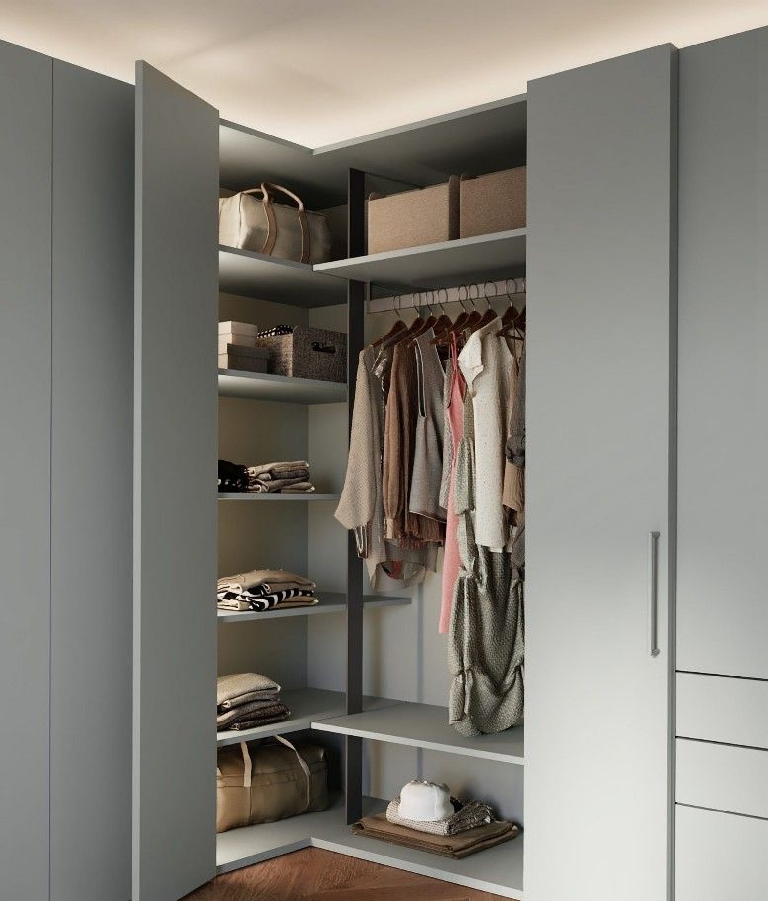 Alleghe corner wardrobe