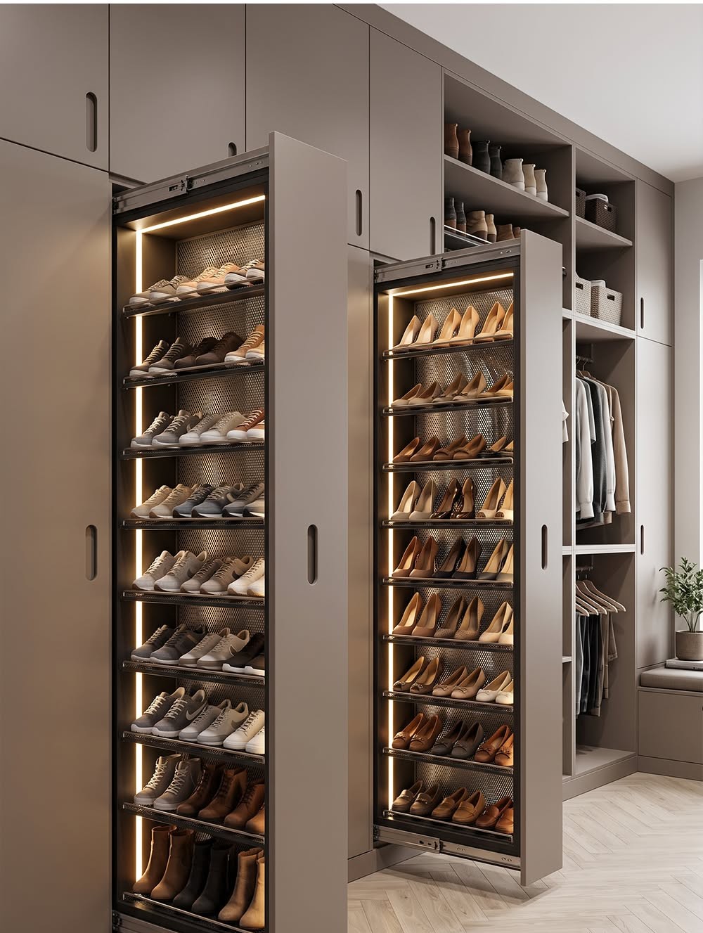 Melnik Corner Walk-In Wardrobe