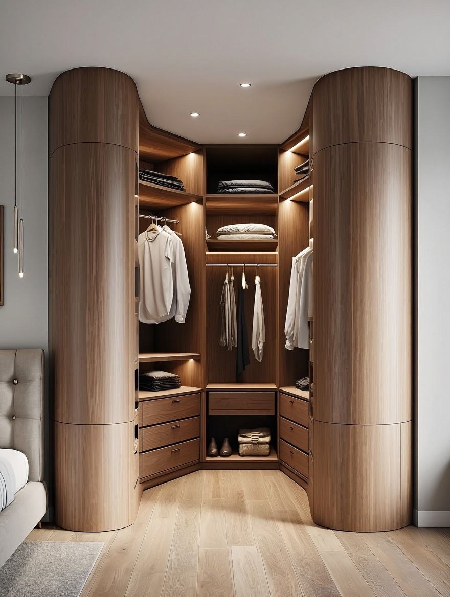Pienza Corner Wardrobe