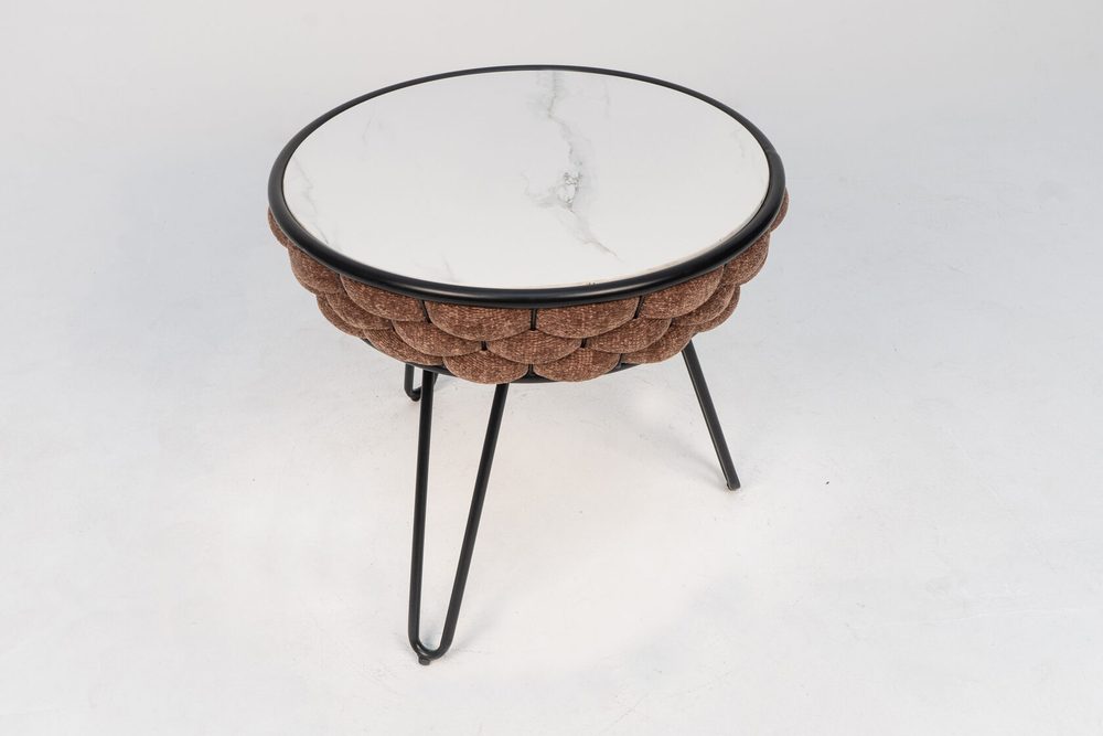 Coffee table with terracotta body — photo 2
