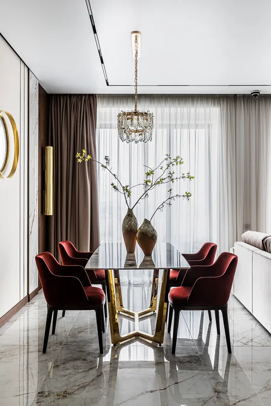 Dining area by the window
